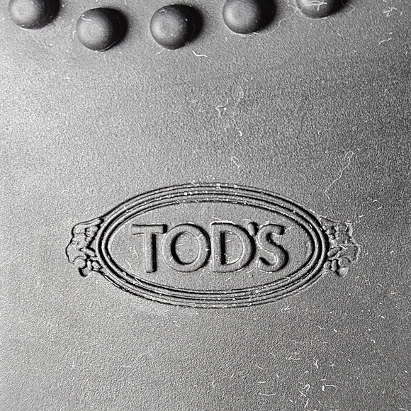 Tod's Chelsea Wingtip Women's Blue Suede Boots Ankle Driving Pull On - Picture 11 of 11